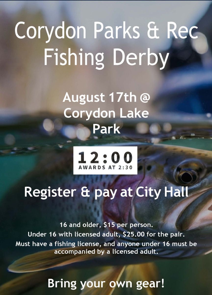 Flyer with fish image