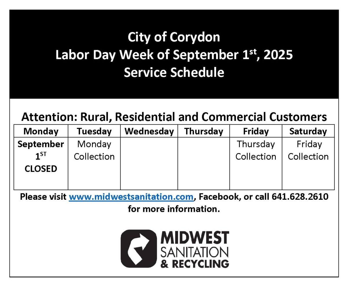 image of sanitation calendar